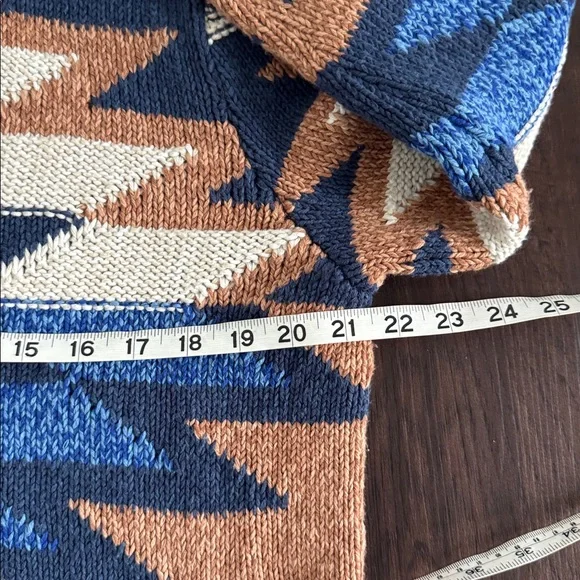 LUCKY BRAND WOMENS CARDIGAN SOUTHWESTERN AZTEC THICK COTTON SOFT MEDIUM - Picture 10 of 16